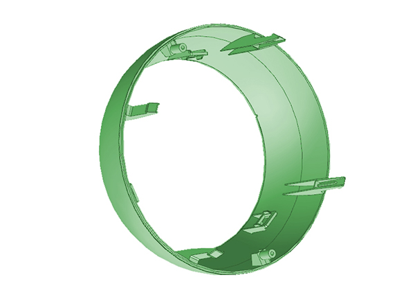 小風扇后罩殼塑膠模具 小風扇后罩殼塑膠模具